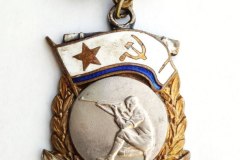 Первенство ВМФ СССР по стрельбе. Знак за третье место.