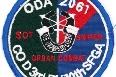 SPECIAL FORCES ODA 2061 TEAM POCKET PATCH